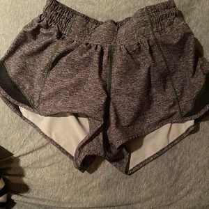 Gray LuluLemon Hotty Hot Shorts
